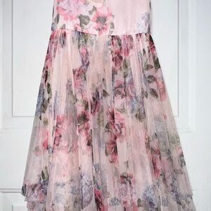 Floral Pink and Purple Dress